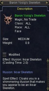 Baron Yosig\'s Skelton
