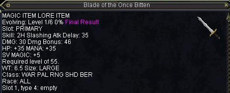 Blade of the Once Bitten