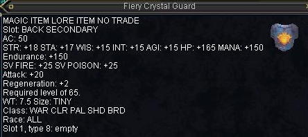 Fiery Crystal Guard