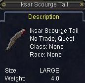 Iksar Scourge Tail