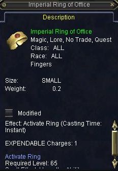 Imperial RIng of Office