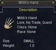 Millik\'s Hand