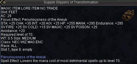 Supple Slippers of Transformation