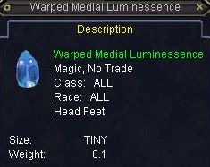 Warped Medial Luminessence