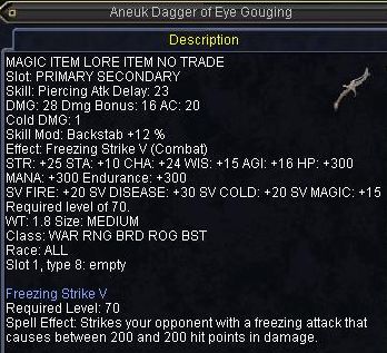 Aneuk Dagger of Eye Gouging