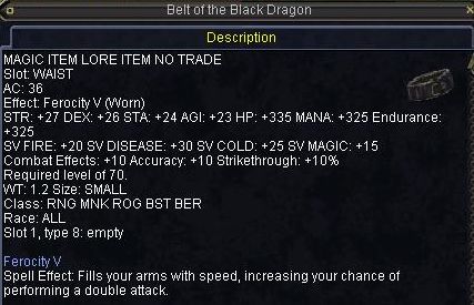 Belt of the Black Dragon