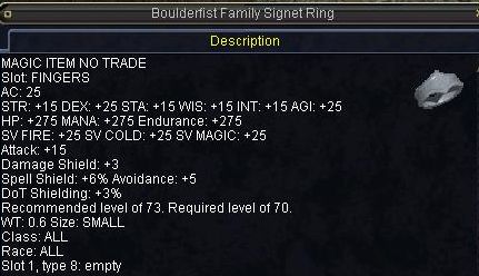 Boulderfist Family Signet Ring