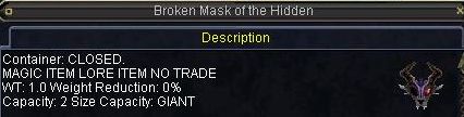 Broken Mask of the Hidden
