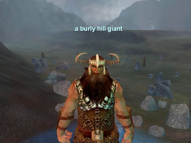 a burly hill giant