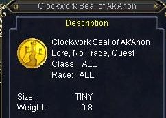 Clockwork Seal of Ak`Anon