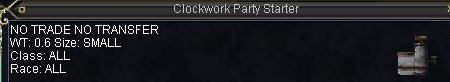 Clockwork Party Starter