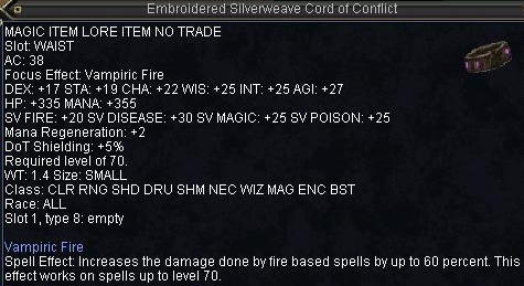 Embroidered Silverweave Cord of Conflict