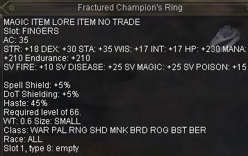 Fractured Champion\'s Ring
