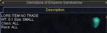Gemstone of Emperor Sandvarrow