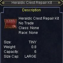 Heraldic Crest Repair Kit