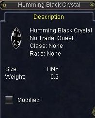 Humming Black Crystal