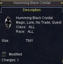 Humming Black Crystal(Clickable)