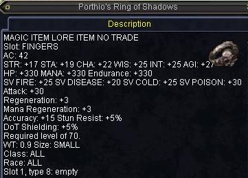 Porthio\'s Ring of Shadows