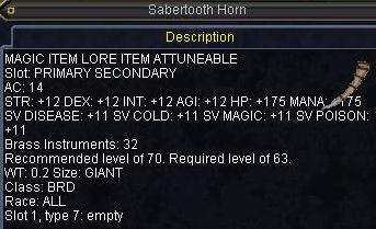 Sabertooth Horn