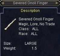 Severed Gnoll Finger