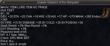Supple Slippers of the Stargazer