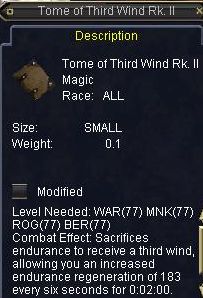 Tome of Third Wind Rk. II