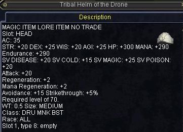 Tribal Helm of the Drone