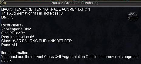 Worked Granite of Sundering