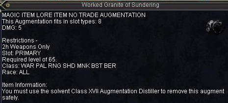 Worked Granite of Sundering