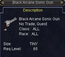 Black Arcane Sonic Gun