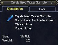 Crystallized Water Sample