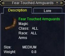 Fear Touched Armguards