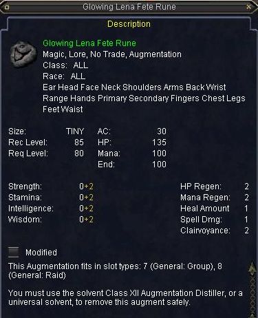 Glowing Lena Fete Rune