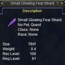 Small Glowing Fear Shard