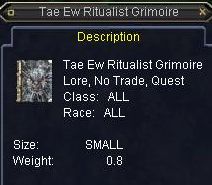 Tae Ew Ritualist Grimoire
